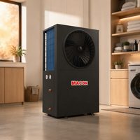 Pompe à chaleur air-eau intégrée à cascade haute température 14KW Max 95°C, ventilateur DC, R32+R515B, haute efficacité, sans réservoir, pour usage domestique