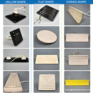 DaShu赤外線ヒーター220v 240v 650wセラミック加熱要素湾曲セラミック - Product Image 5