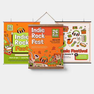 Изготовленные на заказ водонепроницаемые тканевые баннеры-рулонные вывески с цифровой/УФ-печатью произвольной формы для рекламных мероприятий и свадеб - Product Image 5