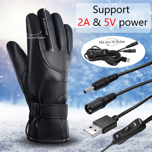 Gants chauffants USB à écran tactile Gants chauffants électriques imperméables Gants thermiques unisexes pour les activités de plein air - Product Image 4