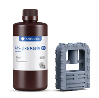 Résine ELEGOO type ABS V2, lavable à l'eau, 1 kg, 405 nm, photopolymère, haute résistance, faible odeur, pour impression 3D LCD DLP MSLA