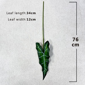 YOPIN-3504 Feuille d'<span class=keywords><strong>Arum</strong></span> Artificielle Simple Feuille De Taro Colorée Feuille De Bégonia Plante Verte Artificielle Nouveaux Produits - Product Image 5