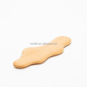 Precio de fábrica Masajeador Gua Sha Board Set Piel Facial Madera de haya Masaje Multifunción - Product Image 4