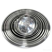 Plateau rond en acier inoxydable à motif de raisins en relief, grande assiette décorative de 28 cm à 70 cm, plateau à fruits en métal pour mariage, fête, banquet