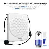 Mikrofon dan Speaker Portabel S368 6 Watt 125G, Mikrofon Kelas Atas untuk Guru Performa Tinggi