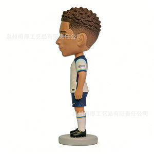 Figura de Jugador de Fútbol Personalizada, Recuerdo para Fanáticos, Resina, Color Blanco Marfil, BHJ-088 - Product Image 2
