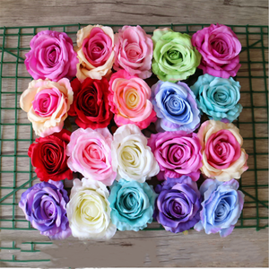 وصل حديثًا ديكور حفلات الزفاف-رؤوس ديكور حرير ملون رؤوس زهور كبيرة - Product Image 6