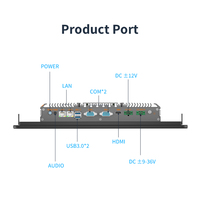 Panel PC de 18,5 pulgadas, venta al por mayor, computadora Industrial personalizada, Panel PC N100 de 21,5 pulgadas, computadora Industrial delgada Windows 11 Ip65