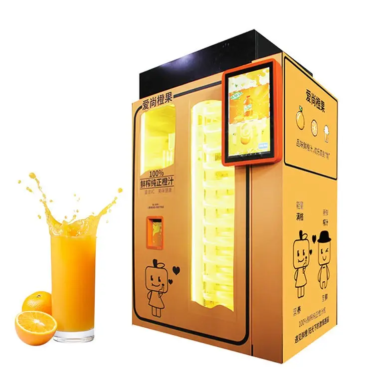 Máquina expendedora automática de café y frutas para ensaladas, jugo de naranja, dulces, bebidas, agua, máquinas expendedoras para comida caliente
