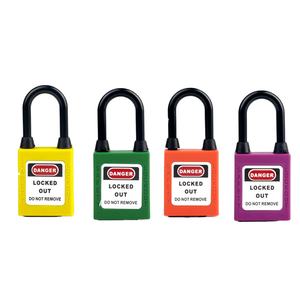 QVAND 38mm isolation sécurité verrouillage manille cadenas à clé identique maître serrures sécurité industrielle marque meilleur cadenas rouge - Product Image 1