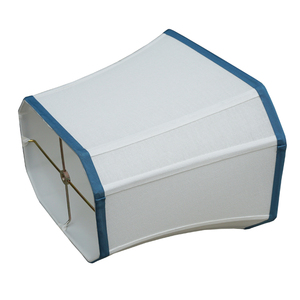 โป๊ะสี่เหลี่ยมผ้าลินินสีขาวแบบทันสมัยใช้ในร่มทำด้วยมือสไตล์การออกแบบที่หรูหรา - Product Image 5