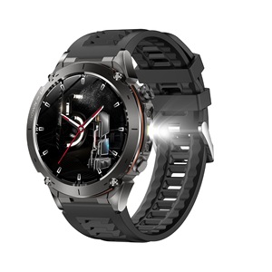 Nouvelle montre connectée Y101, écran AMOLED de 1,43 pouce, bracelet en TPU, GPS, boussole barométrique, sports de plein air, étanche 30 m, lampe de poche, assistant vocal IA - Product Image 3