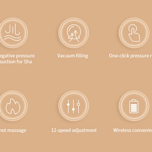 Ventouses Électriques Portables à 12 Vitesses avec Logo Personnalisé, Thérapie de Massage par Ventouses, Lumière LED, Guasha Électrique – Vente en Gros - Product Image 6