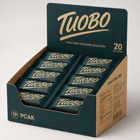 Boîte de présentation de qualité supérieure, écologique, avec logo personnalisé imprimé, finition mate et dorure à chaud pour chocolats et snacks – Marquage haut de gamme