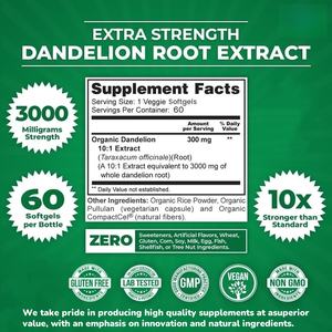 Diskon besar suplemen dukungan sirkulasi limfatik Artichoke Susu Thistle ekstrak daun <span class=keywords><strong>Dandelion</strong></span> akar Softgel kapsul untuk Kesehatan - Product Image 2