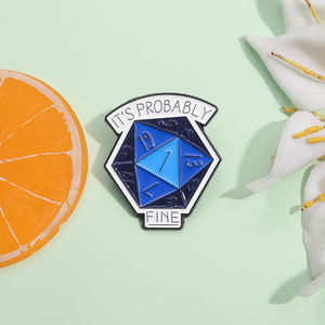 Es ist Wahrscheinlich ein Hochwertiger Emaille-Pin Anime-Abenteuer-Spiel Würfel Metall-Brosche Anstecknadel Schmuck Geschenk für Freunde Großhandel - Product Image 2