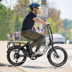 Vélo électrique pliable ZUKKA 48V 500W <span class=keywords><strong>à</strong></span> propulsion arrière, batterie lithium 15Ah, cadre en alliage d'aluminium, unisexe, grande autonomie, puissant, moteur sans balais - Product Image 6