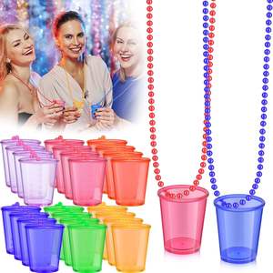 Shot Cup Halskette Party Perlenkette Transparente Plastik becher für Halloween und Christmas Party Gefälligkeiten - Product Image 4
