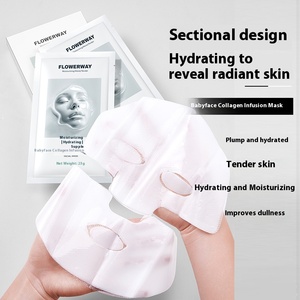 Flowerway trẻ em hữu cơ Hydrating dưỡng ẩm Collagen truyền chống lão hóa mặt nạ tấm hình thức thắt chặt sáng - Product Image 1