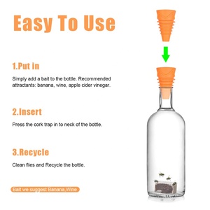 Replaceable Eco-Friendly Disposable Food Grade Silicone <strong>Fly</strong> Trap <strong>Indoor</strong> <strong>Fly</strong> <strong>Catcher</strong> for Fruit <strong>Flies</strong> 50-100 Sqm Coverage - Product Image 3