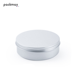 Pot en aluminium personnalisé pour crème froide, crème pour le visage, crème pour les mains, baume à lèvres - Boîte en étain ronde à visser, hermétique et rechargeable - Product Image 1