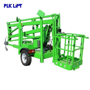 Nacelle élévatrice montée sur remorque légère 10-24m, facilement remorquable par un pick-up pour les travaux de réparation de toitures résidentielles - Product Image 2