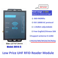 Módulo Lector RFID UHF Industrial de Largo Alcance 860-960MHz, Interfaz TCP/IP RS232 RS485, Protocolo ISO 18000-6C, Control de Acceso de 0-10m