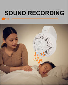 Lámpara Nocturna de Color Cálido, Máquina de Sonido para Dormir Bebés, 16 Sonidos Relajantes y Función de Grabación, Temporizador, Máquina de Sonido de Ruido Blanco - Product Image 4