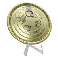 Couvercles de boîtes de conserve en fer blanc TFS à ouverture facile avec anneau de traction, non-rechargeables, logo personnalisé