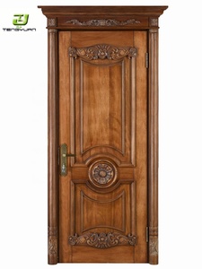 Porta Principale Moderna <span class=keywords><strong>in</strong></span> <span class=keywords><strong>Legno</strong></span> Massello Ignifugo con Design Intagliato, Porta Frontale <span class=keywords><strong>in</strong></span> <span class=keywords><strong>Legno</strong></span> e <span class=keywords><strong>Vetro</strong></span> per Appartamento, Superficie Rifinita, Garanzia 1 Anno - Product Image 2