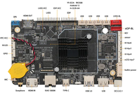 Carte de contrôle GPIO I2c Lvds la moins chère vers MIPI dsi 4k smart lcd UART USART 5G wifi android appel téléphonique RK3399 carte de développement 4G