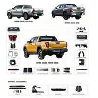 Kit carrosserie 1:1 pour Toyota Hilux Vigo Revo 2015-2025 – Améliorez votre véhicule avec le pare-chocs avant restylé Travo 2026