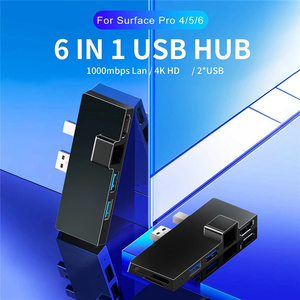 Pour <span class=keywords><strong>Microsoft</strong></span> <span class=keywords><strong>Surface</strong></span> Pro 4 5 6 Station d'accueil <span class=keywords><strong>Hub</strong></span> avec 4K HDTV TF lecteur de carte Gigabit Ethernet 2 USB 3.1 Gen 1 Port - Product Image 3