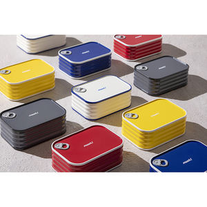 Japan High Quality Rectangle Shape Single-Tier Latte Bento Lunch Box Stainless Steel - Product Image 1