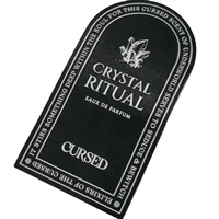 Etiquette de bouteille de parfum de luxe autocollant en métal gaufré 3D avec logo de marque privée personnalisée