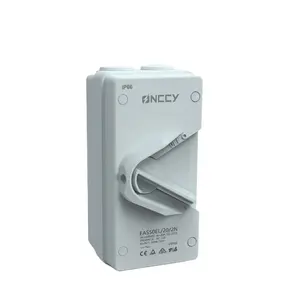 IP66 kandang tahan air 500V 4P 3P 35a 63a AC sakelar Isolator