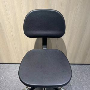 Chaise ergonomique en PU, chaises pivotantes noires pratiques pour dentiste, <span class=keywords><strong>technicien</strong></span>, assistant, caissier, bureau, enseignant, barbier, opérateur, infirmière - Product Image 6