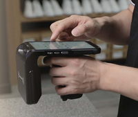 قارئ RFID UHF من Chainway C5، جهاز محمول متين لقراءة الباركود، كمبيوتر محمول ببطارية مزدوجة يدعم التبديل السريع