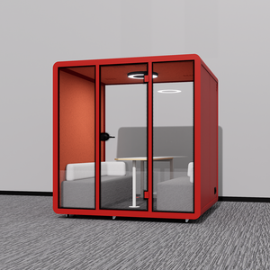 Cabine insonorisée pour entretien RH, cabine insonorisée pour tri de candidats, pod de bureau insonorisé, salle de réunion insonorisée pour applications d'emploi - Product Image 1