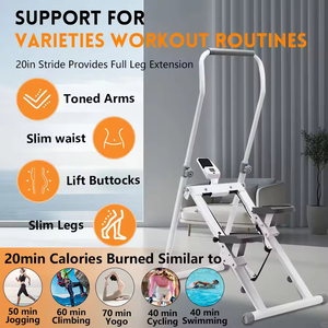Chuyên nghiệp mini có thể điều chỉnh leo núi Máy cầu thang bước tập thể dục tập thể dục câm bước với màn hình LCD hiển thị - Product Image 3