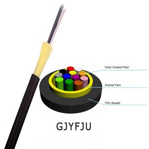 Câble de descente en <span class=keywords><strong>fibre</strong></span> optique FTTH de qualité supérieure, résistant aux UV, Micro ADSS, 1, 2, 4 cœurs, SM G657A2, gaine TPU 3,0 mm, <span class=keywords><strong>fournisseur</strong></span> chinois - Product Image 3