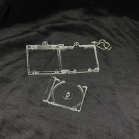 Benutzer definierte Acryl CD Schlüssel anhänger Kpop Musik Charms DIY Anime Mini Album Box Schlüssel anhänger