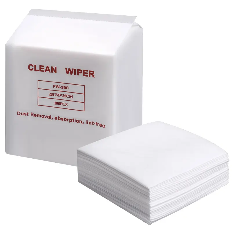 KILINE Disposable Customized Portable Spunlace Nonwoven Cloth Viscose 50% + PET 50% Cleanroom Paper Wipes