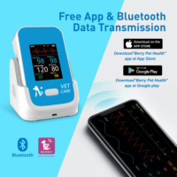 Tensiomètre vétérinaire sans fil rechargeable pour chiens, 6 paramètres, signes vitaux des animaux, Bluetooth précis