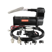 Kit de suspension pneumatique universel de compresseur de suspension pneumatique noir X444C pour voitures 100% @ 100 psi