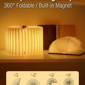 Nouvelles Idées de Produits 2025 – Lampe de Chevet LED Pliable en Papier, Tendance, Personnalisable, Rechargeable, Petite Décoration, Cadeaux pour Campus - Product Image 5
