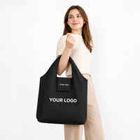Premium Ripstop Polyester Faltbare Einkaufstasche mit Individuellem Logo für Wiederverwendbare Lebensmitteltasche und Tragbare Werbetasche