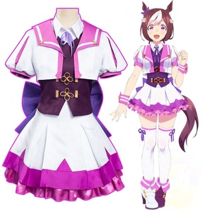 Vente en gros joli <span class=keywords><strong>Derby</strong></span> Costume Lycée Uniforme Tenue Violet Marin Lolita Robe Semaine Spéciale Anime Cosplay Costumes - Product Image 1