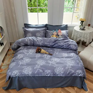 Sábana bajera de microfibra con funda de almohada, funda de verano ajustada, 1800tc - Product Image 1