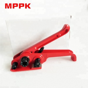 Herramienta de flejado de molinete Manual H19, correa de PET roja de 13-19mm, máquina de embalaje de correa de <span class=keywords><strong>acero</strong></span> para alimentos y bebidas, fácil operación - Product Image 5